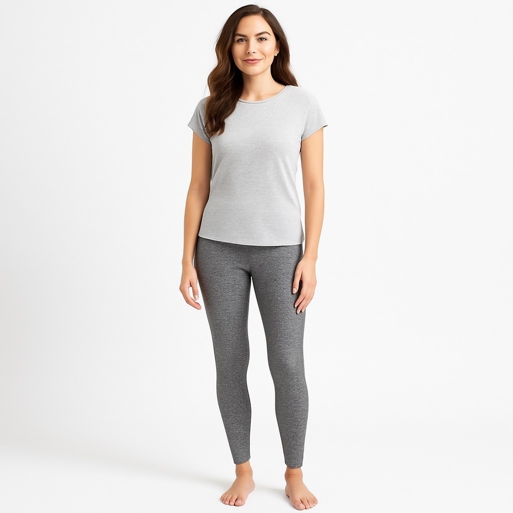 Champion Marled Gray Leggings Size M | 1215